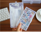 1 PC Stationery Stickers Plastic Storage Box Organizer Container Art Tool Case for Craft Desktop