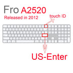 Desktop PC for Apple Bluetooth Wireless keybord MLA22LL/ A1644 A1314 IMAC Keyboard cover Protector Silicone Cover US/EU Version