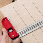 T-type Hole Ruler Professional Combination Square Angle Ruler Adjustable Protractor Right Angle Ruler Carpenter Measuring Tools