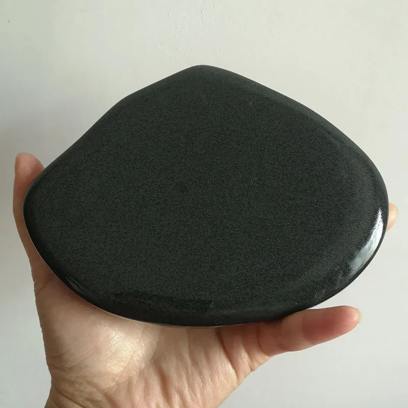 Chinese Inkstone Rectangle Calligraphy Ink stone student Ink Well with cover Inkwell Grinding Made of Natural stone Ink-well