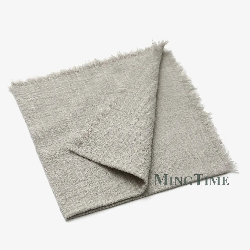 Napkin Cotton Cloth 41*41cm Rustic Gauze Hanky Tea Towel Dining Place Mats Wedding Supplies Linen Home Table Decor
