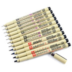 1pcs Sakura Pigma Micron Fine Pen Waterproof Smooth Black Ink Fineliner Drawing Pens Art Sketch Marker Liner Rotulador Tekenen