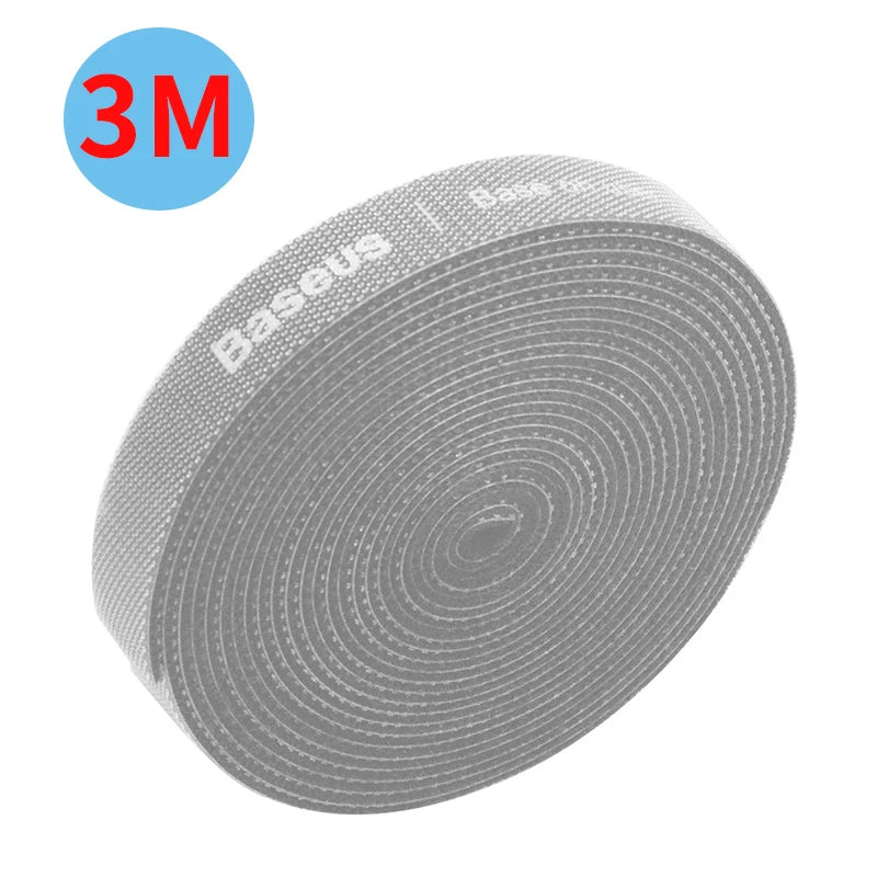 Baseus USB Cable Winder Cable Organizer Free Cut Wire Ties Mouse Earphone Management Holder Clip Phone Charger Cable Protector