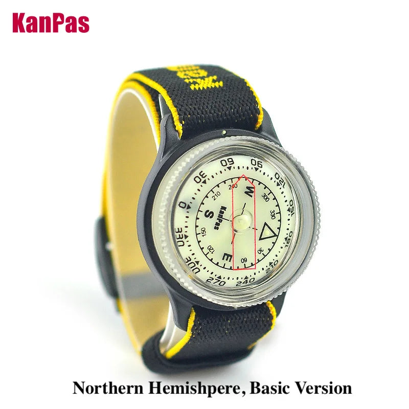 KANPAS WristBand Compass, Outdoor Magnetic Wrist Compass, Powerful Luminous Compass,South Hemisphere Available MAW-39-M/SKANPAS