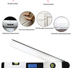 0-230 Degree Digital Protractor 400mm 16inch Range Finder Digital Angle Finder Level Digital Spirit Level Angle Finder Meter