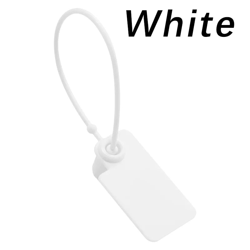 100 Custom Product Hang Tags Label Plastic Security Garment Clothes Shoes Bag Key Gift Logo Brand Printed Labels Tag 160mm/6.3"