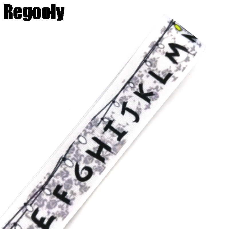Letters Anime Lanyard Badge Holder ID Card Lanyards Mobile Phone Rope Key Lanyard Neck Straps Keychain Key Ring