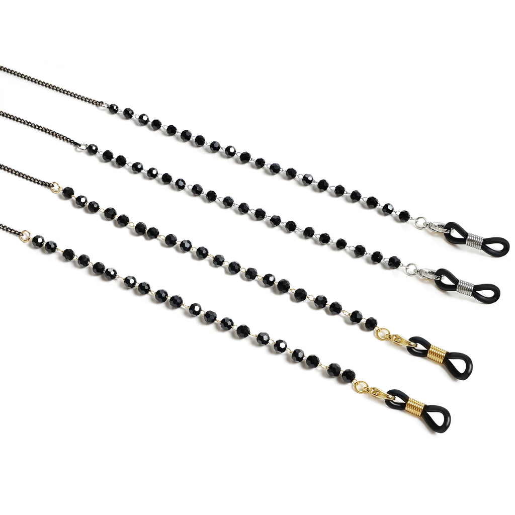 Skyrim Elegant Clear Zicron Crystal Beaded Lanyand for Glasses Sunglassess Chain Eyeglasses Strap Rope Eyewear Cord Accessories