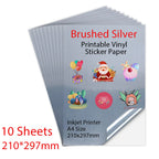 10-100 Sheets A4 self-adhesive Matte Printable Vinyl Sticker Paper for Inkjet printer DIY Crafts Copy Paper Inkjet Printer Paper