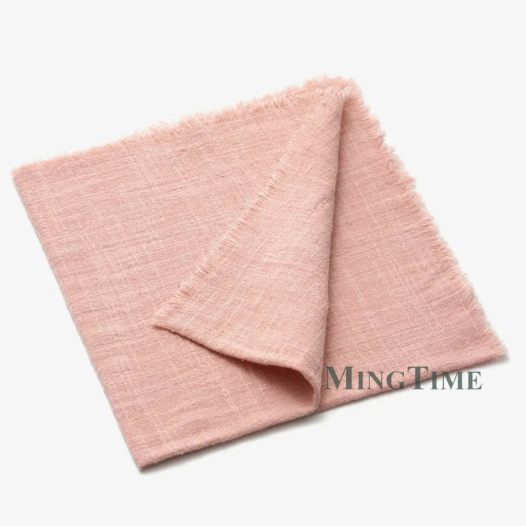 Napkin Cotton Cloth 41*41cm Rustic Gauze Hanky Tea Towel Dining Place Mats Wedding Supplies Linen Home Table Decor