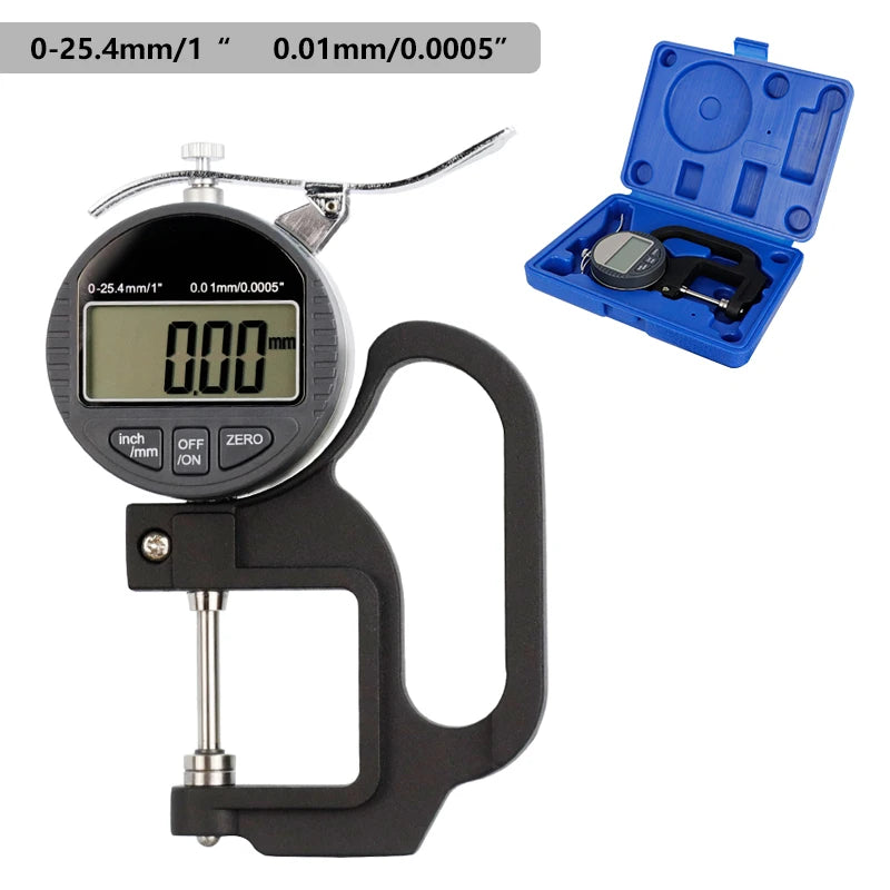 XCAN Caliper Electronic Thickness Gauge 12.7mm 25.4mm 0.01/0.001mm Digital Micrometer Thickness Meter Micrometro Measuring Too