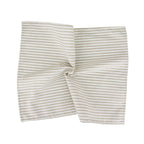 Plain Striped Linen Cotton Blended Dinner Cloth Napkins Placemats Tea Towels Set of 12 (40 x 30 cm) for Events & Home Use