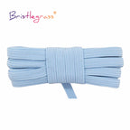 BRISTLEGRASS 2 5 10 Yard Flat Skinny Elastic Cord 1/4" 6mm Latex Rubber Bands Stretch String Notebook Ear Loop Dress Sewing Trim