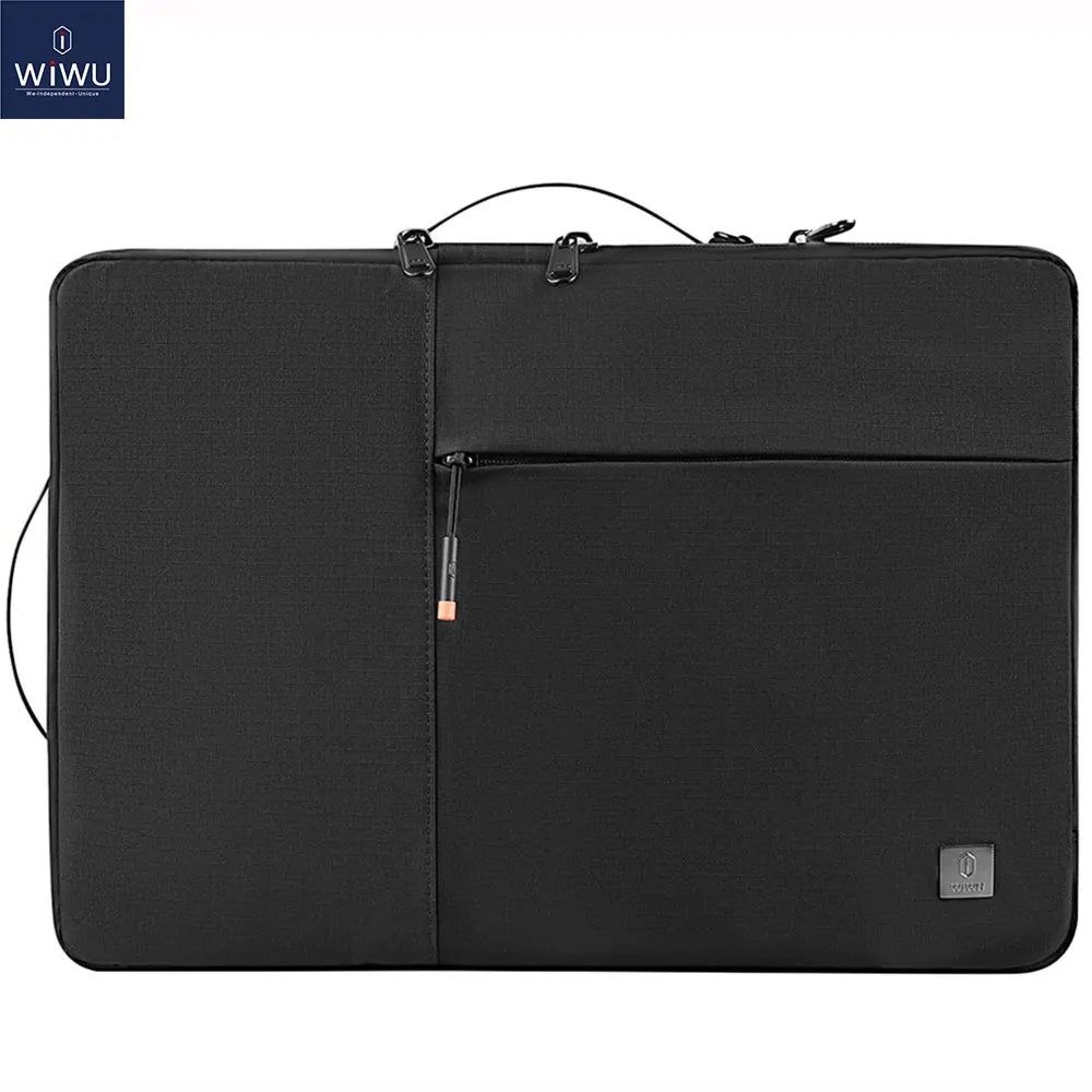 WIWU New Portable Laptop Sleeve 13 14 Double Layer Laptop Bag for MacBook Air 15 Air 13 2025 Case Waterproof Bag for Laptop 15.6