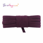 BRISTLEGRASS 2 5 10 Yard Flat Skinny Elastic Cord 1/4" 6mm Latex Rubber Bands Stretch String Notebook Ear Loop Dress Sewing Trim