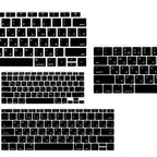 Russian Silicone Keyboard Cover Protector for Macbook Air13/12/15/16Pro Touchbar A2992/A3113/A2941/A1990/A3114/A2289A2337/A2141
