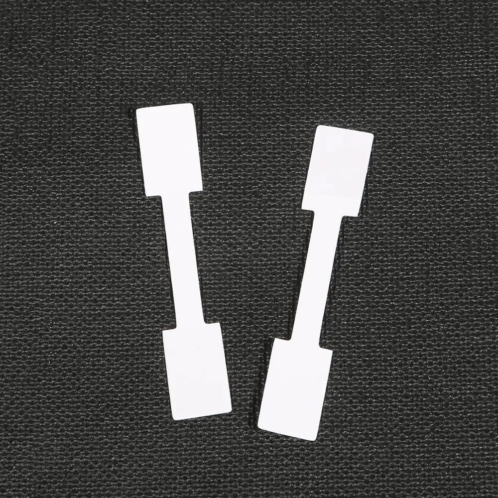 Wholesale 100 Pieces White Blank Price Tag Square Round Heads Paper Labels Sticker For Ring Necklace Bracelet Jewelry Display