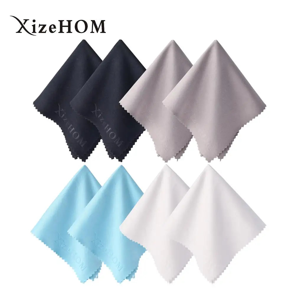 XizeHOM 8 pcs/lots High quality  Glasses Cleaner 20*20cm Microfiber Glasses Cleaning Cloth For Lens Phone Screen Cleaning Wipes