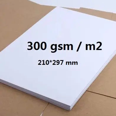 Size A4 300GSM Plain White Matte Thick Card PAPER Cardstock 10/20/50 - You Choose Quantity