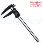 300mm 200 Electronic Digital Caliper LCD Plastic Vernier Caliper  Long Jaw Micrometer Inner Outer Diameter Gauge Measuring Tools