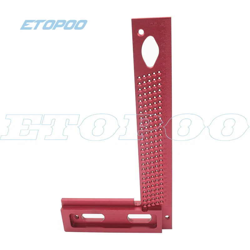 160/200mm Square T-type Scriber Mark Measurement Aluminum Alloy Precision Cross-Calibration Ruler Woodworking Tools