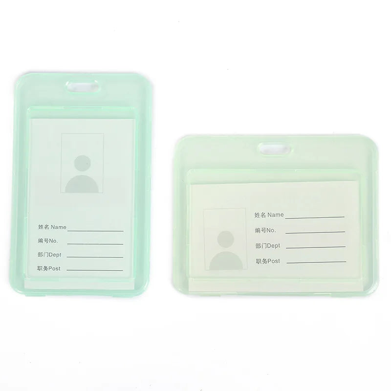 Women Men Card Cover Case Plastic Transparent Business Credit Cards Bank ID Card Sleeve Protect Holder Case for Student