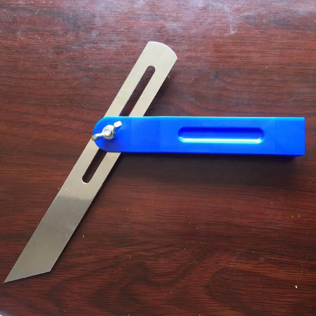 Angle Rulers Gauges Tri Square Sliding T-Bevel with Wooden Handle Level Measuring Tool Wooden Marking Gauge Protractor