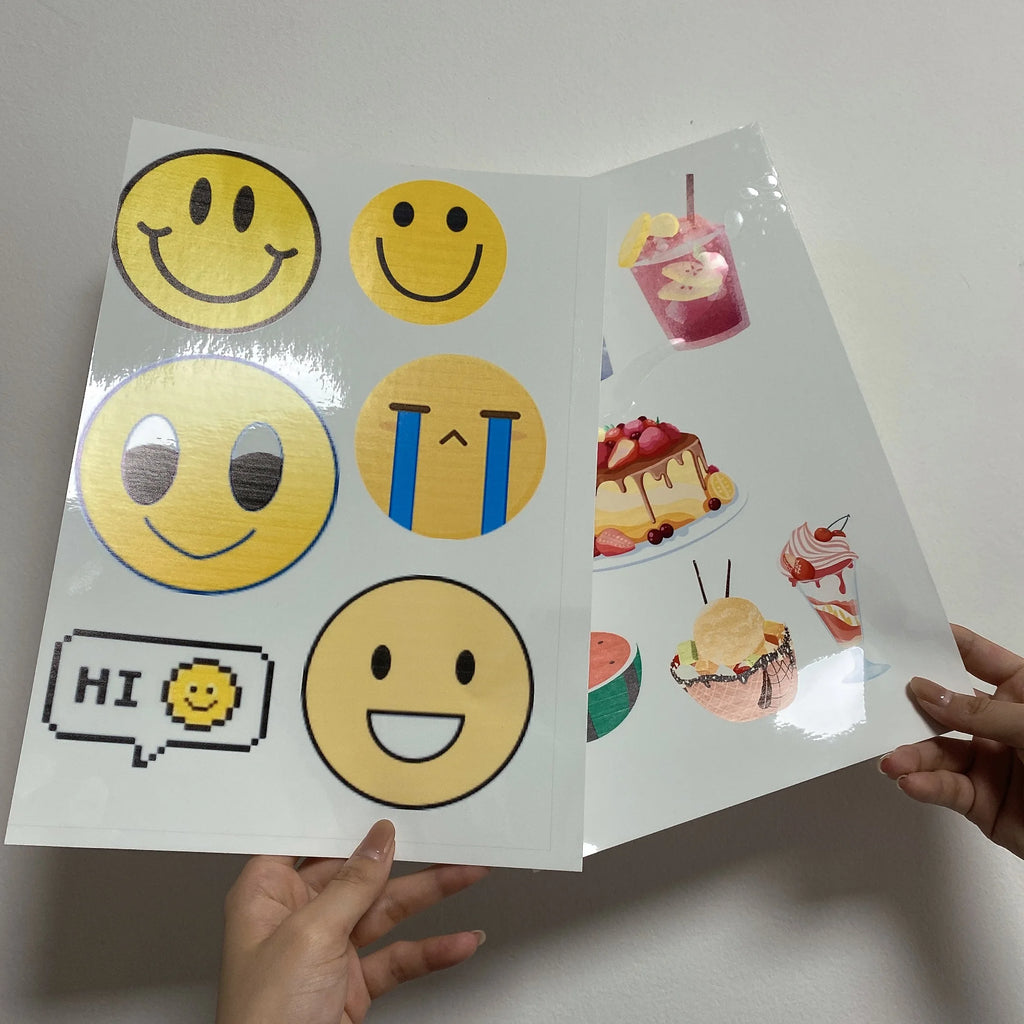 10/50pcs Waterproof sticker paper A4 Laser Inkjet Printer Paper White Glossy Transparent  Self Adhesive Sticker Label Copy Paper