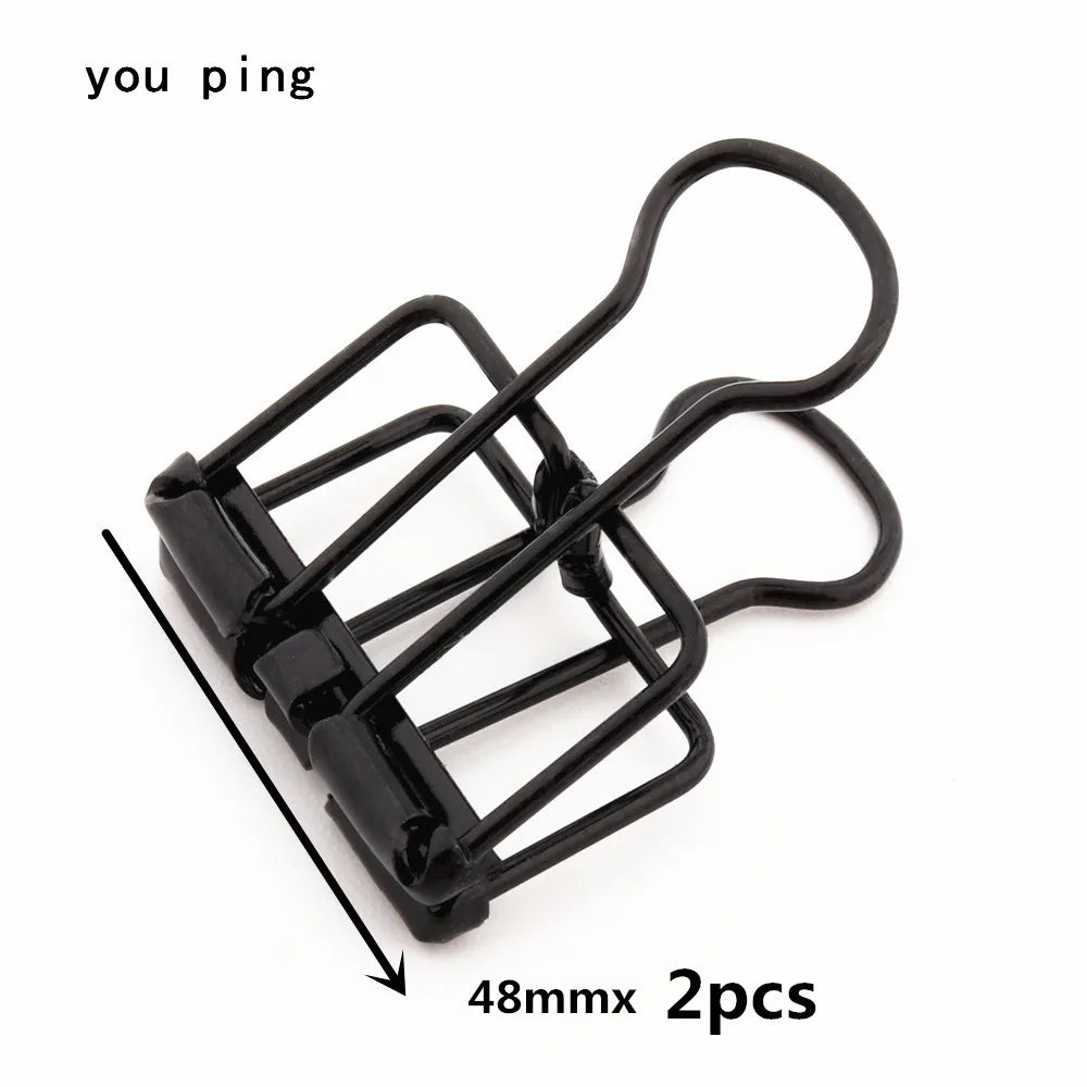 High-Quality 93 Black Metal 48mm 32mm 19mm Binder Clip for Decorative Clips, Student School Office Supplies