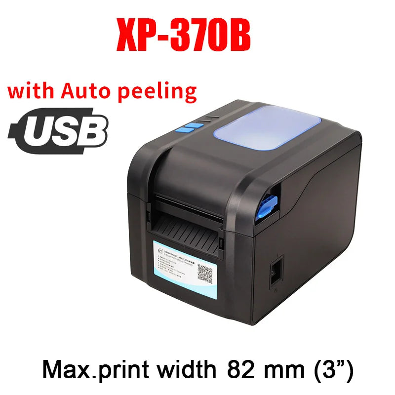 Xprinter 80mm Thermal Label Printer 2,3 Inch Barcode Sticker Printer Bluetooth Receipt Printer LAN/Bluetooth/USB