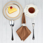 Set of 12 PCS 40x40cm Cotton Linen Blended Cloth Napkins Placemats Soft Dining Table Tea Towels For Home & Events Use