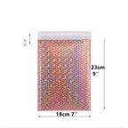 50pcs Rose Gold Poly Bubble Mailer Envelopes Aluminum Foil Padded Envelopes Self Seal Bubble Shipping Mailer Bags
