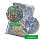 10PCS Holographic Metallic Bubble Mailer Laser Gift Bags Glamour Colorful Foil Bubble Envelopes Padded Shipping Mailing Envelope