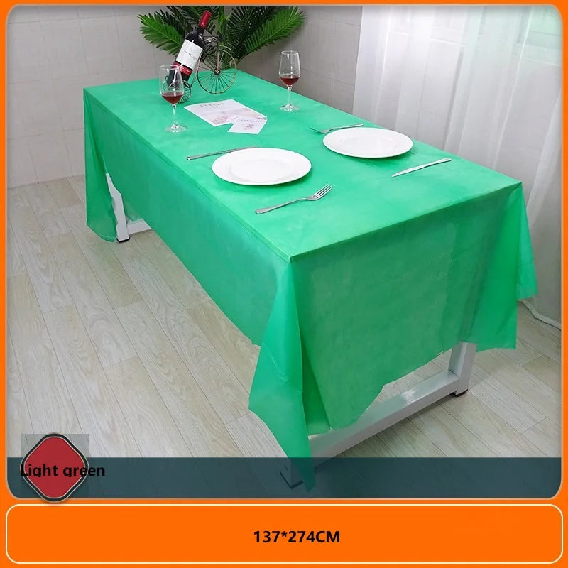 1pc 137*274cm Birthday Party Blue Pink Plastic Table Cover Girl Shower Party Supplies Disposable Table Cloth Wedding Decorations