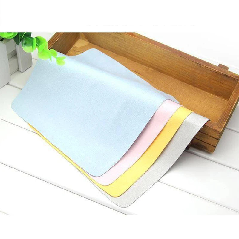 10pcs/lots High Quality Chamois Glasses Cleaner Microfiber Cleaning Cloth For Lens Phone Screen Cleaning Wipes