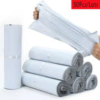 50pcs/Lots White Courier Bag Express Envelope Storage Bags Mail Bag Mailing Bags Self Adhesive Seal Plastic Packaging Pouch
