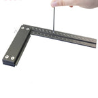 Precision Aluminum Square Ruler 200mm Guaranteed T Speed Measurements Ruler for Measuring and Marking Woodworking Carpenters
