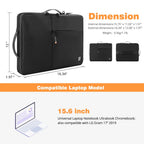 WIWU New Portable Laptop Sleeve 13 14 Double Layer Laptop Bag for MacBook Air 15 Air 13 2025 Case Waterproof Bag for Laptop 15.6