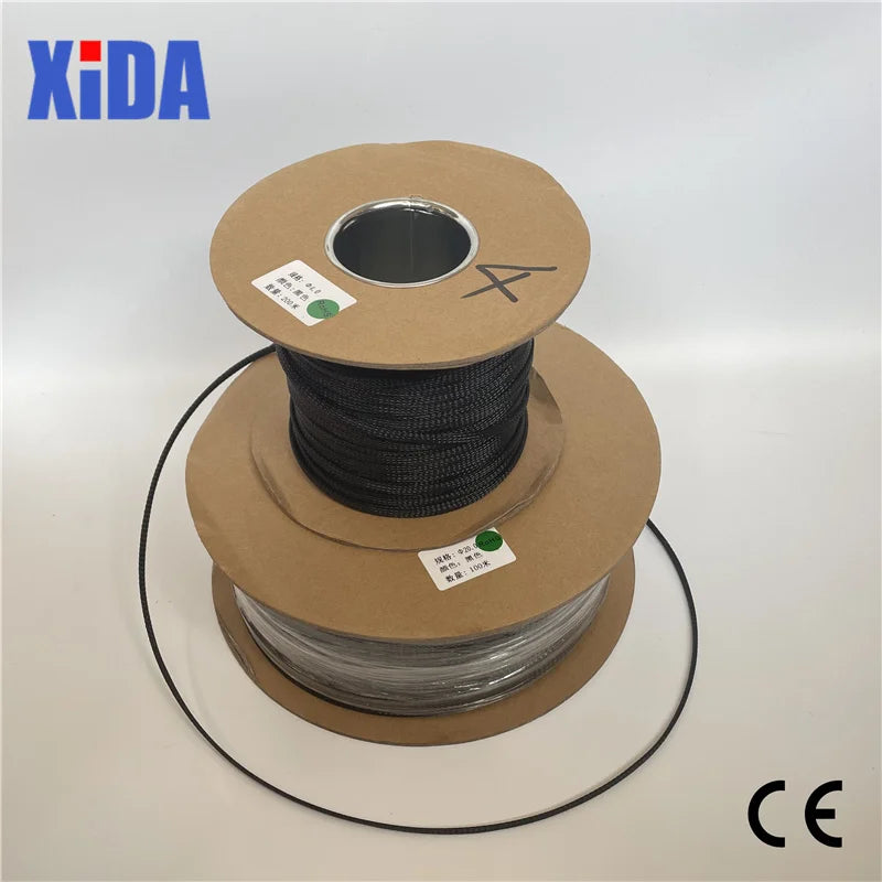 5/10M Black Insulated Braid Sleeving 2/4/6/8/10/12/15/20/25mm Tight PET Wire Cable Protection Expandable Cable Sleeve Wire Gland