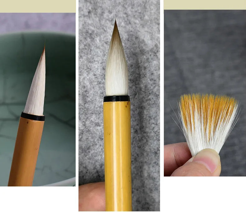 Calligraphy Brushes Chinese Mixed Woolen Hair Brush Pen Regular Script Calligraphy Painting Brush Pen Caligrafia Tinta China