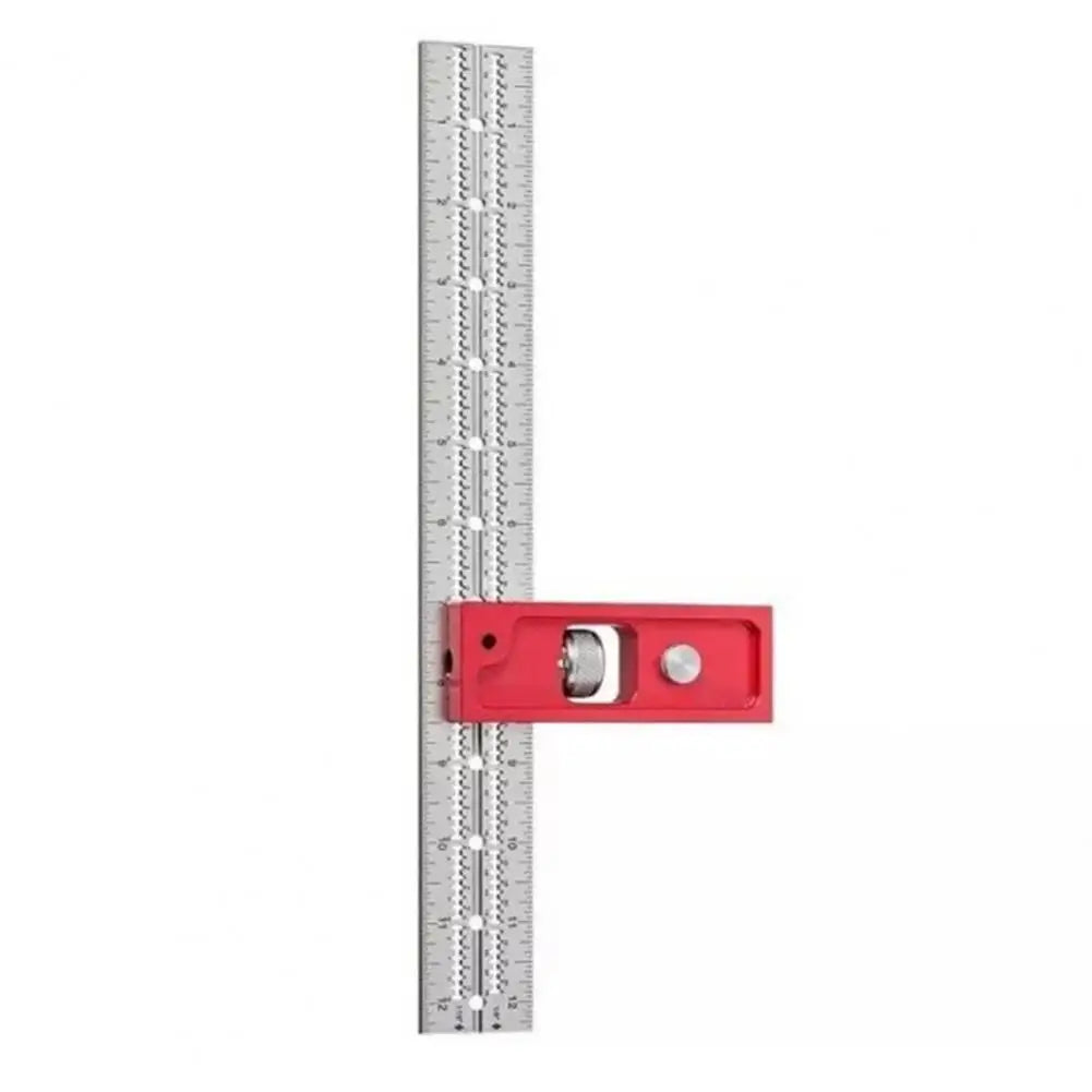 T-type Hole Ruler Professional Combination Square Angle Ruler Adjustable Protractor Right Angle Ruler Carpenter Measuring Tools