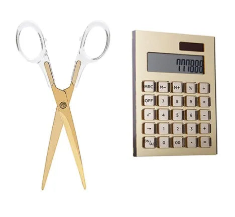 Acrylic Sewing Scissors Acrylic  Solar Energy Calculator Office Accessories