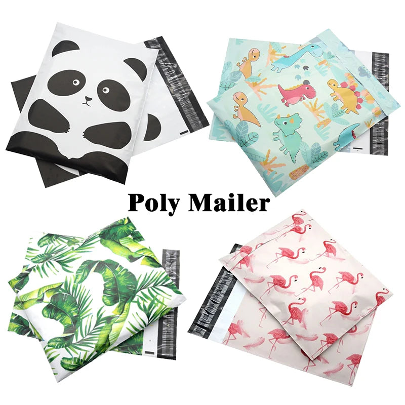10Pcs 10"x13" Thank You Poly Mailer Envelope, Mailing Shipping Bags with Self Seal Strip Plastic Custom Mailing & Shipping Bags