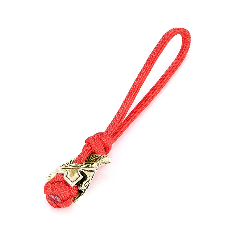 Supretu Men Vikings Lanyard Keychain Spartan Warrior Accessories Woven Rope Knife Car Keyring Handmade Bag Pendant Jewelery Gift