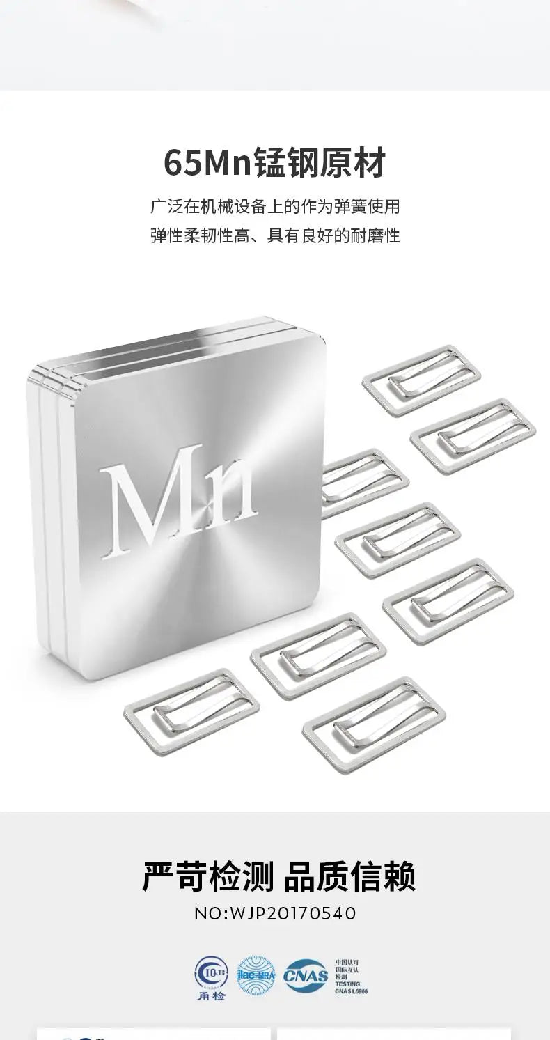 Nusign Paper Clip Silver Color Metal Document Binding Note Clips Bookmark Office Supplies