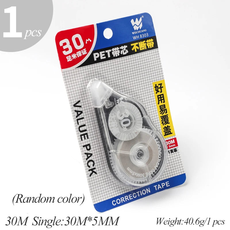 Correction Tape 12m/30m/60m Large-capacity Multi-specification Correct Belt Diary Scrapbooking Student School Office Supplies