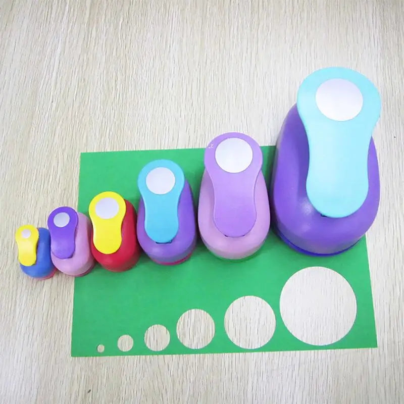 1PCS(5cm,3.8cm,2.5cm) Round shape craft punch set children manual DIY hole punches cortador de papel de scrapbook Circle punch