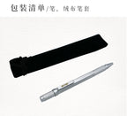 WANCHER Ballpoint Pen Original Hexagon Brass Metal Rotary Black 0.5mm Refill Replaceable W1558 Office School Stationery