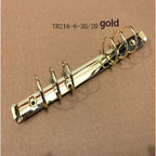 10 Pieces DIY journal notebook mechanical, 6 ring mechanism, A4 B5 A5 A6 A7 binder clip gold silver bronze black