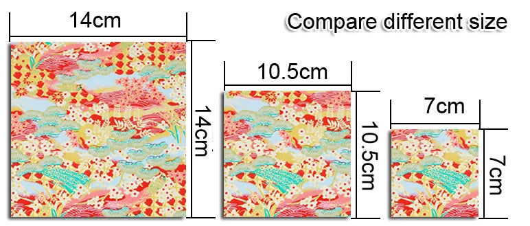 Origami Japanese Chiyogami Yunzen Paper, Hand-silk Screened Craft Paper For Gift Wrapping Box Doll Decoration 20 Sheets